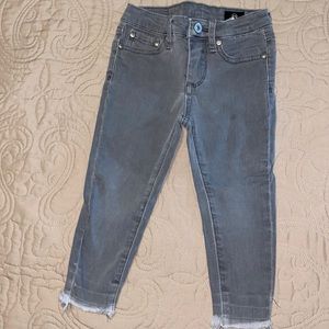 Girls AG size 2 adjustable waist gray jeans